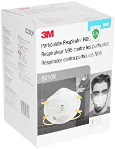 3M Particulate Respirator, N95, Cool Flow Valve (8210V)