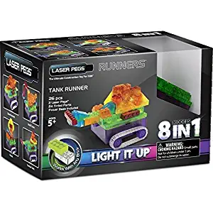 Laser Pegs 8-in-1 Runner Tank Construction Set