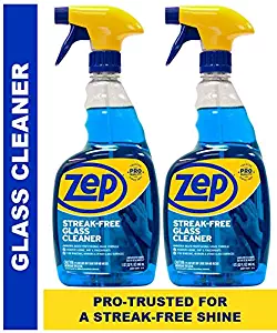 Zep Streak-Free Glass Cleaner 32 Ounces (Pack of 2) - Amazing Value for a Streak Free Shine!