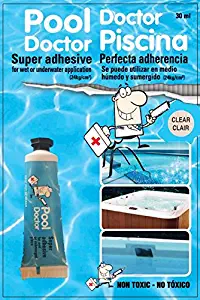 Pool Doctor underwater adhesive sealant fast cure 30ml/1.0 oz tube clear