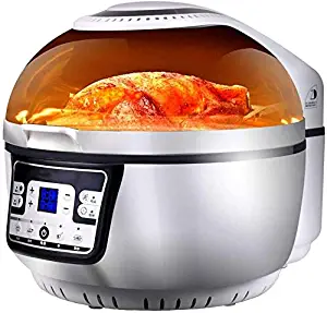 LY88 Kitchen Healthy Air Fryer, 3D Smart Oil Free Cooking 10L 1300W 4-Quart Ceramic Coated Basket