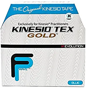 Kinesio Tape, Tex Gold FP, 2" x 34 yds, Blue, Bulk Roll