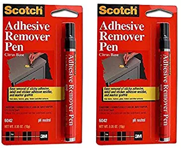 3M Scotch Sticker and Marker Remover Pen - Pack of 2, Model: , Office/School Supply Store