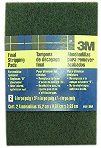 3M 10112NA 3-3/4" x 6" Heavy Duty Stripping Pads for Curved Surfaces - 2 Pads per Package