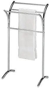 eHomeProducts Chrome Finish Towel Rack Bathroom Stand Shelf