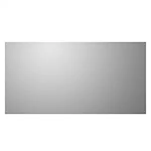 Stainless Steel Backsplash, 36" X 30" with Hemmed Edges