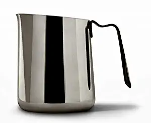 Fellow Eddy Steaming Pitcher, Milk Frothing and Precision Latte Art, Measurement Aids, Fluted Spout, Sharp Front Crease, 304 18/8 Stainless Steel - 18oz Graphite