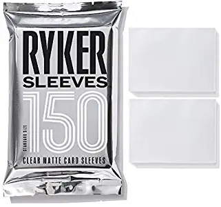 Ryker Sleeves Standard Matte Card Sleeves, 5X Stronger, for Magic The Gathering MTG Pokemon Trading Cards Board Games (1 Pack, Clear)