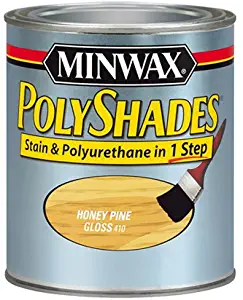 Minwax 61410444 PolyShades - Stain & Polyurethane in 1 Step, quart, Honey Pine, Gloss