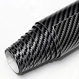 Motorup America Carbon Fiber Vinyl Wrap (12" x 50" Inch Roll) Auto Film Wrap Sticker - 2D Carbon Fiber