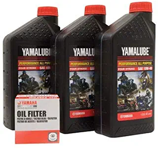 Yamalube Oil Change Kit 10W-40 - Fits: Yamaha V-Star Deluxe XVS1300 2013-2017