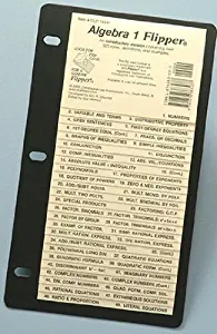 Algebra 1 Flip Up Study Guide Chart