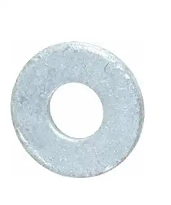 Steel Flat Washer, Hot-Dipped Galvanized Finish, ASME B18.22.1, 5/8" Screw Size, 11/16" ID, 1-3/4" OD, 0.134" Thick (Pack of 50)