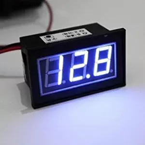 RioRand Waterproof 12 V Blue LED Digital Car/Auto Voltmeter Motorcycle Battery Monitor