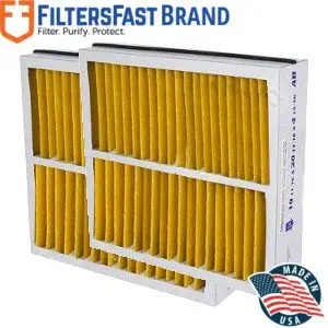 FiltersFast Compatible Replacement for Aprilaire Space Gard 2400 16" x 27" x 6" (Actual Size: 15 3/8" x 26 15/16" x 6") 2 Pack MERV 11