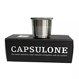 CAPSULONE stainless steel refillable capsule compatible with illy coffee maker machine filter