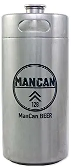 ManCan Stainless Steel Mini-Keg Growler - 128 oz