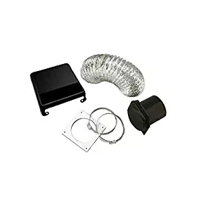 Westland VID403AB Deluxe Dryer Vent Kit (Black Vent Cover)