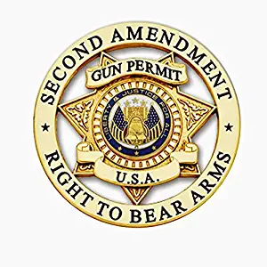 Frankies Cajun Customs Gun Permit 2nd Amendment Vinyl Decal Wall, Car, Laptop - 15 inch