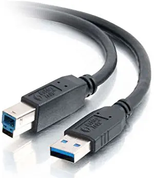 C2G 54174 USB Cable - USB 3.0 A Male to B Male Cable for Printers, Scanners, Brother, Canon, Dell, Epson, HP and More, Black (6.6 Feet, 2 Meters)