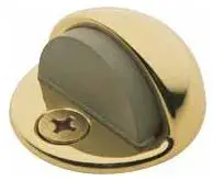 Baldwin 4000.030 Floor Type Half Dome Door Bumper, Polished Brass - Lacquered