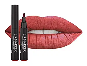 Golden Rose Lip Marker Lip Stain Ultra Long Lasting Natural Finish Water Based with Aloe Vera and Vitamin E (103 Cherry)