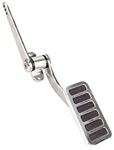 Universal Polished Aluminum Gas/Throttle Pedal Assembly, Large Pad