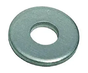 Steel Flat Washer, Plain Finish, ASME B18.22.1, 5/8" Screw Size, 21/32" ID, 1-5/16" OD, 0.95" Thick (Pack of 100)