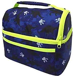 Dinosaur Lunch-Bag for Boys | Lunch-Box for Kids Toddler | Kindergarten Pre-K Insulated Lunch-boxes | Lonchera Para Niños | Dino Blue Bag