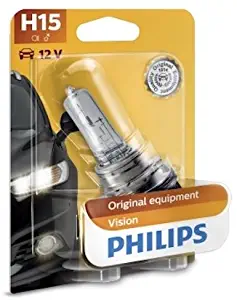 Philips H15 Standard Halogen Replacement Headlight Bulb, 1 Pack
