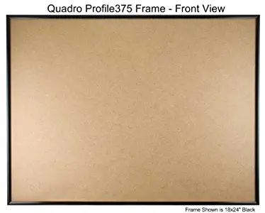 Quadro Frames 18x28 inch Picture Frame, Black, Style P375-3/8 inch Wide Molding