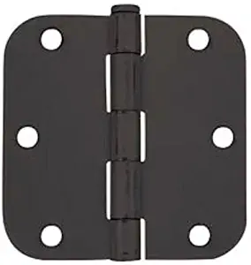 18 Pack - Cosmas Flat Black Door Hinge 3.5