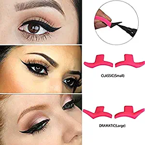 2 Pairs Silicone Winged Eyeliner Stamp, Lazy Eye Shadow Applicator Silicon wing eyeliner Eyeshadow Stamp Crease