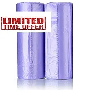 Maui Small Trash Bags, 4 Gallons Lavender Scented 120 Count Strong Trash Bags. for Office, Bathrooms, Bedroom, Home and Kitchen. Easily fit 4 Gallon Trash can Hard to Break Easy to Open.