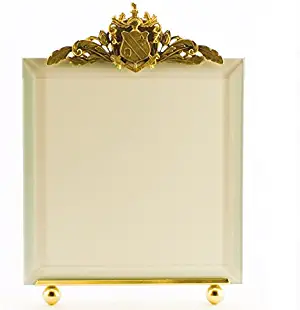 La Paris Crest 10 x 10 Inch Brass Picture Frame