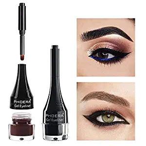 Bellesky Colorful Gel Eyeliner Set 5 PCS Waterproof and Smudgeproof Gel Eye Liner Professional Makeup Eyestudio Drama Long Lasting Gel Liner - 5 Colors Set 2