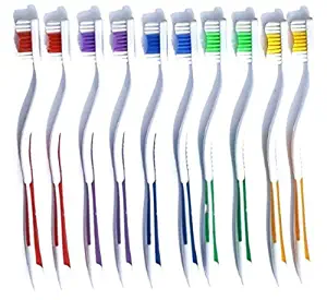 Toothbrushes classic Medium Soft Individually Wrapped by Marketing Eye USA (200)