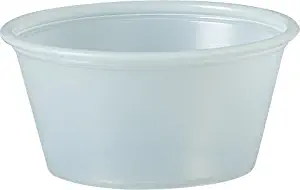 Sold Individually Solo Plastic 2. 0 oz Clear Portion Container for Food, Beverages, Crafts (Pack of 250)