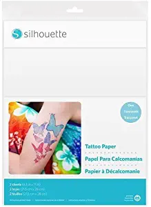 Silhouette America Temp Tattoo Paper, 8.5x11 Inches, Basic
