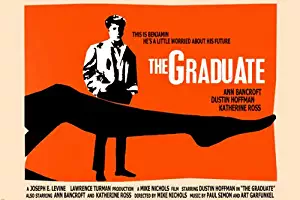 classic THE GRADUATE movie poster DUSTIN HOFFMAN ANN BANCROFT sexy 24X36 (reproduction, not an original)