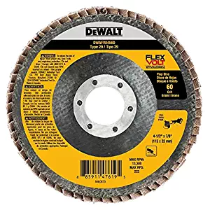 DEWALT DWAFV84560 FLEXVOLT T29 60G Flap Disc, 4-1/2" x 7/8"