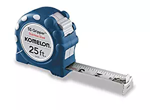 Komelon SS125 Gripper 25-Foot Stainless Steel Measuring Tape