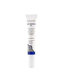 Eye Wonder 2.0 by VASANTI - Super Powered Eye Cream with Ceramic Tip - Paraben Free, Over 95% Natural - Helps with Dark Circles, Wrinkles, Fine Lines (0.68 fl oz.)