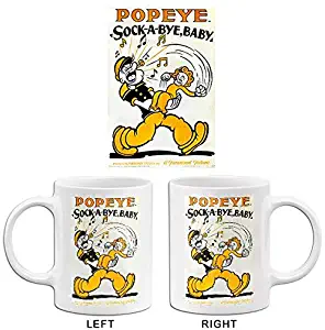 Sock A Bye Baby - Popeye - 1934 - Movie Poster Mug