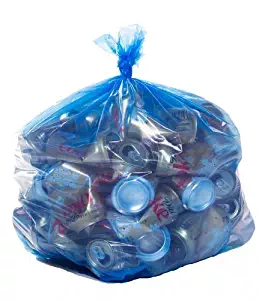 Toughbag Trash Bags 33x39 33 Gal 100/case Garbage Bags 1.2 Mil (Blue)