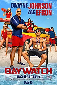 BAYWATCH (2017) Original Authentic Movie Poster 27x40 - Double - Sided - Dwayne Johnson - Zac Efron - Alexandra Daddario