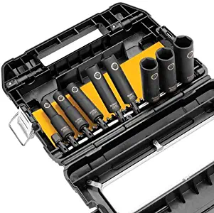 DEWALT DW22838 3/8-Inch 10-Piece Impact Ready Socket Set