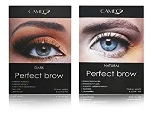 Cameo Perfect Brow Makeup Natural & Dark Brown (Pack of Two)