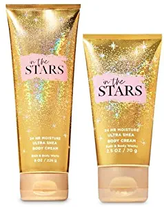 Bath and Body Works 2 Pack In The Stars Ultra Shea Body Cream 8 oz. and Travel Size 2.5 oz.