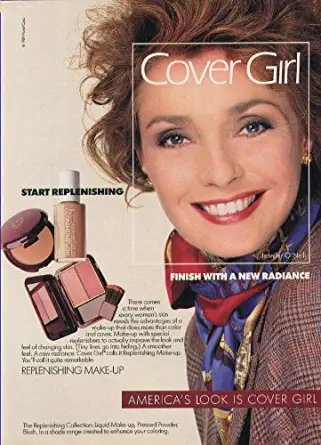 Jennifer O'Neill for Cover Girl Make-Up ad 1989